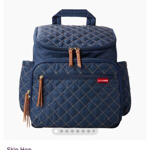 Skip Hop Quilted Navy Backpack